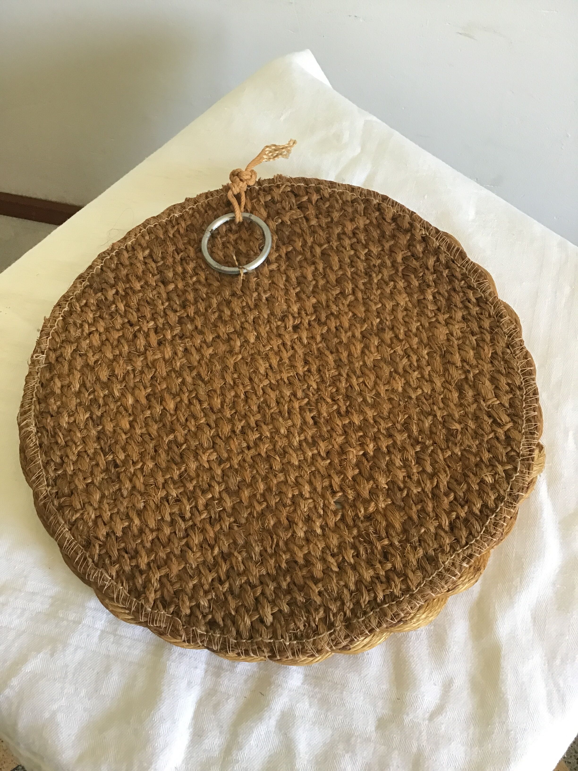 Handcrafted rope mirror 33cm