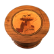 Decorative walnut box and spindler marquetry stork's nest