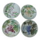 Set of 4 Keller and Guerin St Clement Majolica plates with fruit decoration.