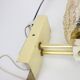 1970s Pair of Two Wall Lamps with Glass Shades, Czechoslovakia