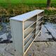 Industrial shelving unit rack shoe cabinet riveted