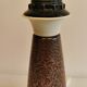Swedish ceramic table lamp in metal glaze, from Tilgmans, estimated 1960s.