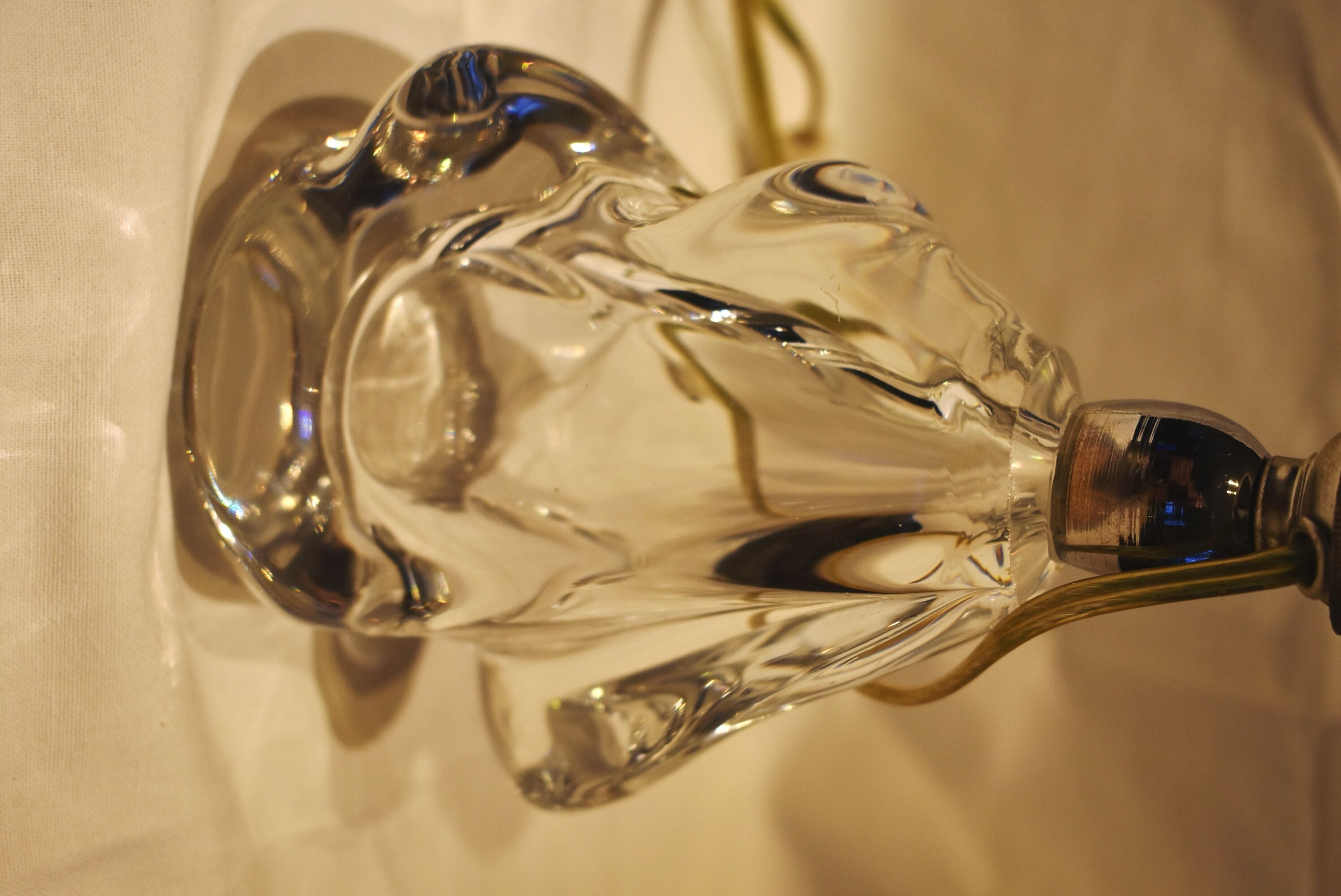 Crystal bedside lamp