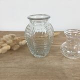 Set of 2 glass vases