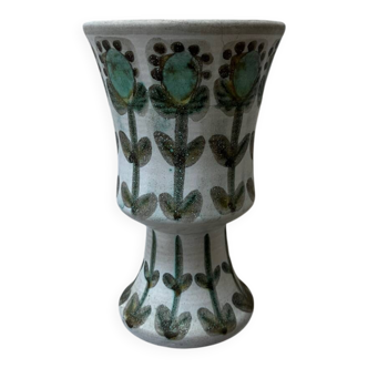 Ceramic vase signed Guillot