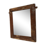 Antique solid wood mirror early 20th century 26*22