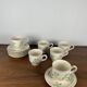 Set of 6 vintage cups + saucers, flower pattern, Germany