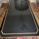 Large Lacquer and Brass Table by JC Mahey