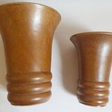 Pair of sandstone vases 60s