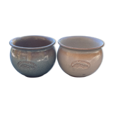 2 vintage terracotta pots