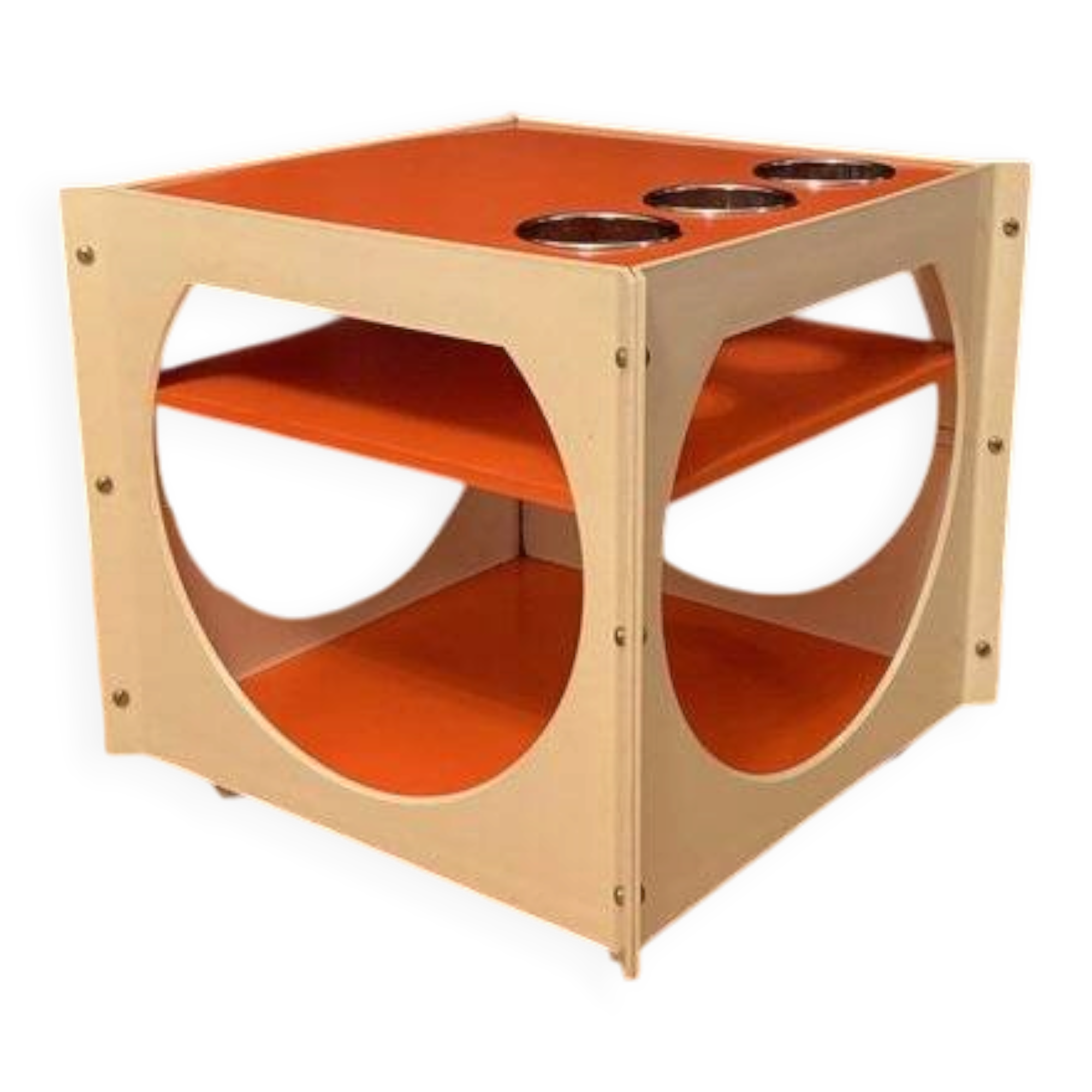 Space Age mobile bar table, 1970s