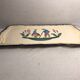 Old quimper pottery dish + drawing the val andré made in france vintage