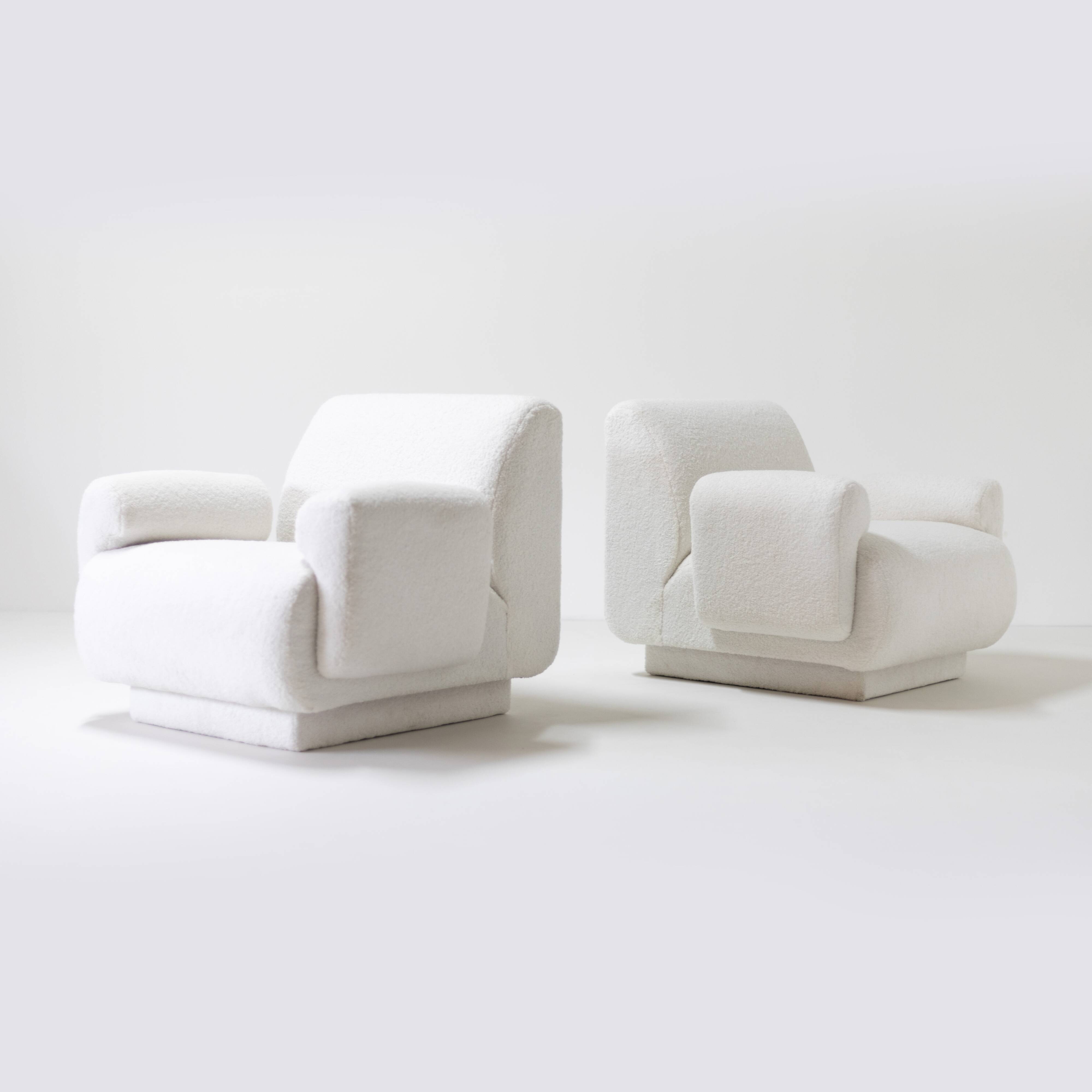 Pair of armchairs attributed to Eberhardt Geißler, Veb Möbel Industrie, 70s