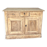 Small countertop made of raw wood