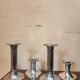 Set of 4 candlesticks "Luise" by Günther Lambert silver-plated metal