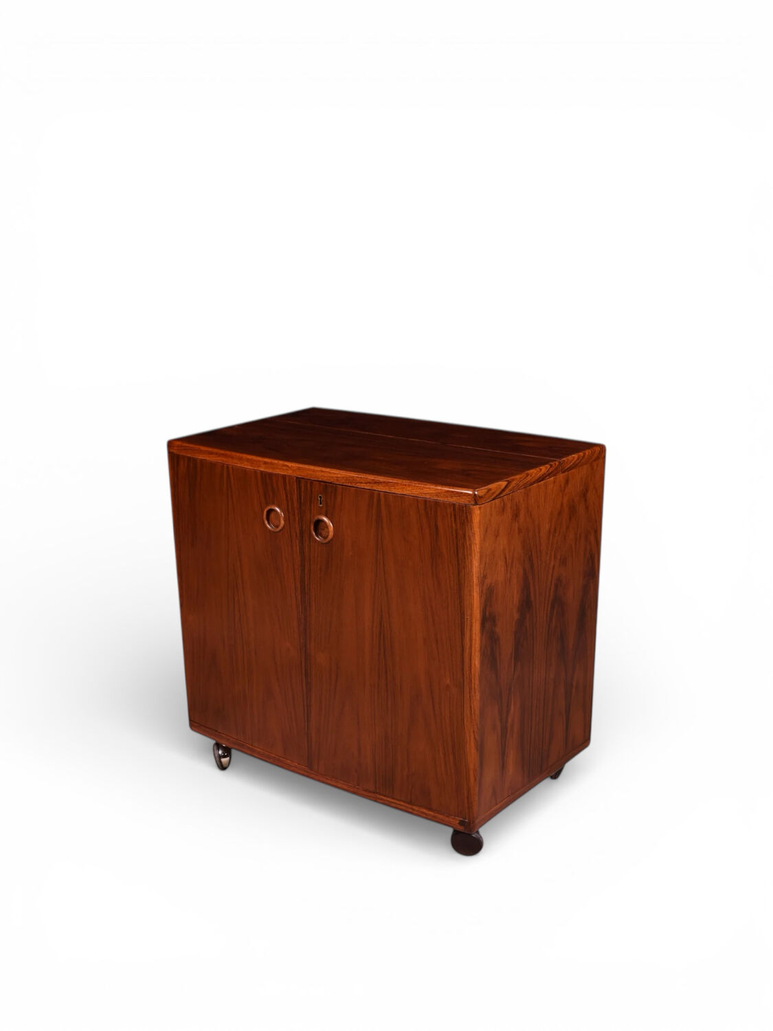 Scandinavian bar on wheels by Illum Wikkelsø for CFC Silkeborg