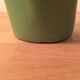 Vase Elchinger trilobed ceramic two-tone green black 60s