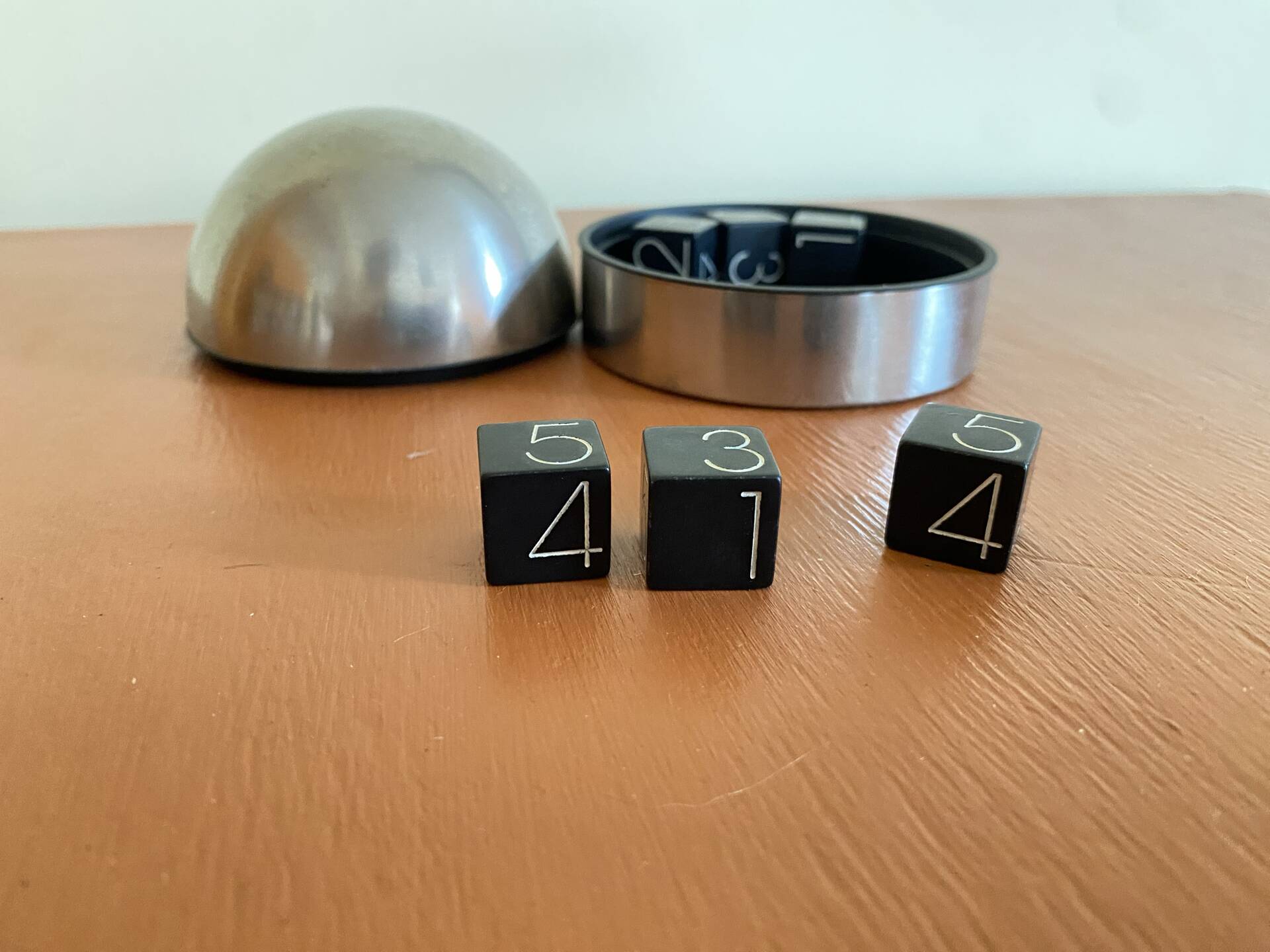 Georg Jensen dice game set