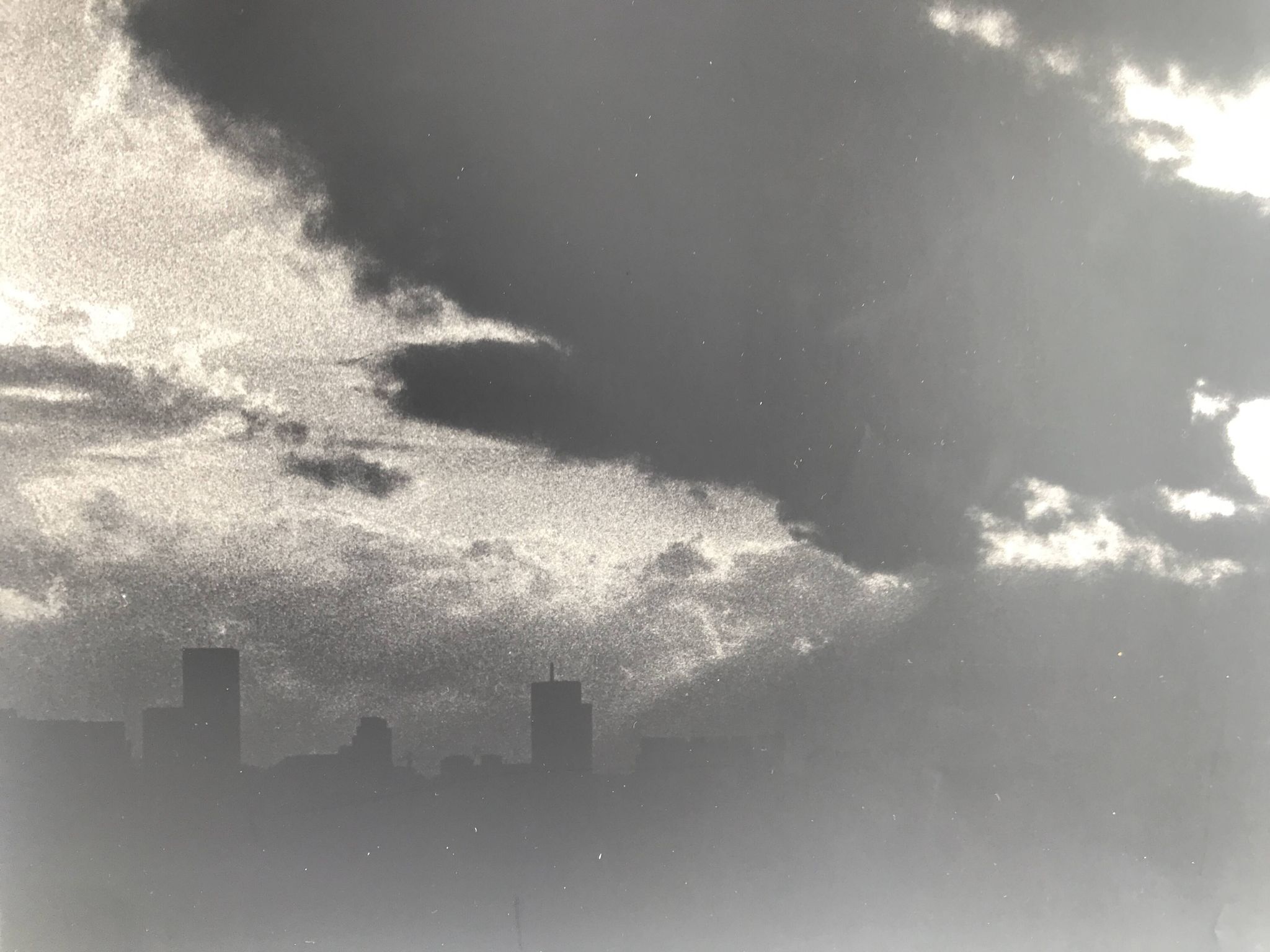 Rosine nusimovici, untitled (cloud iii), c 1980. black and white silver print