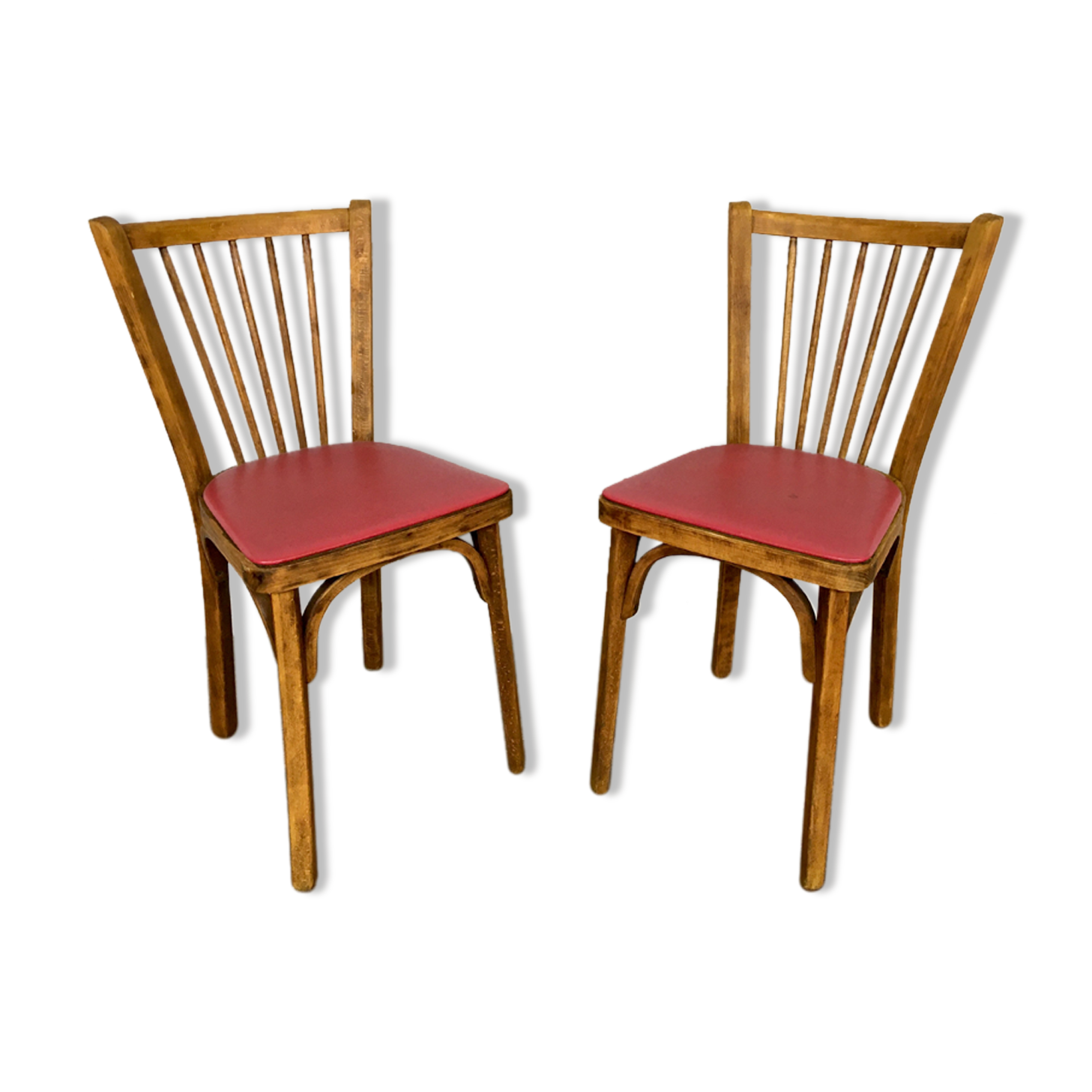 Pair of baumann bistro chairs