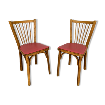 Pair of baumann bistro chairs