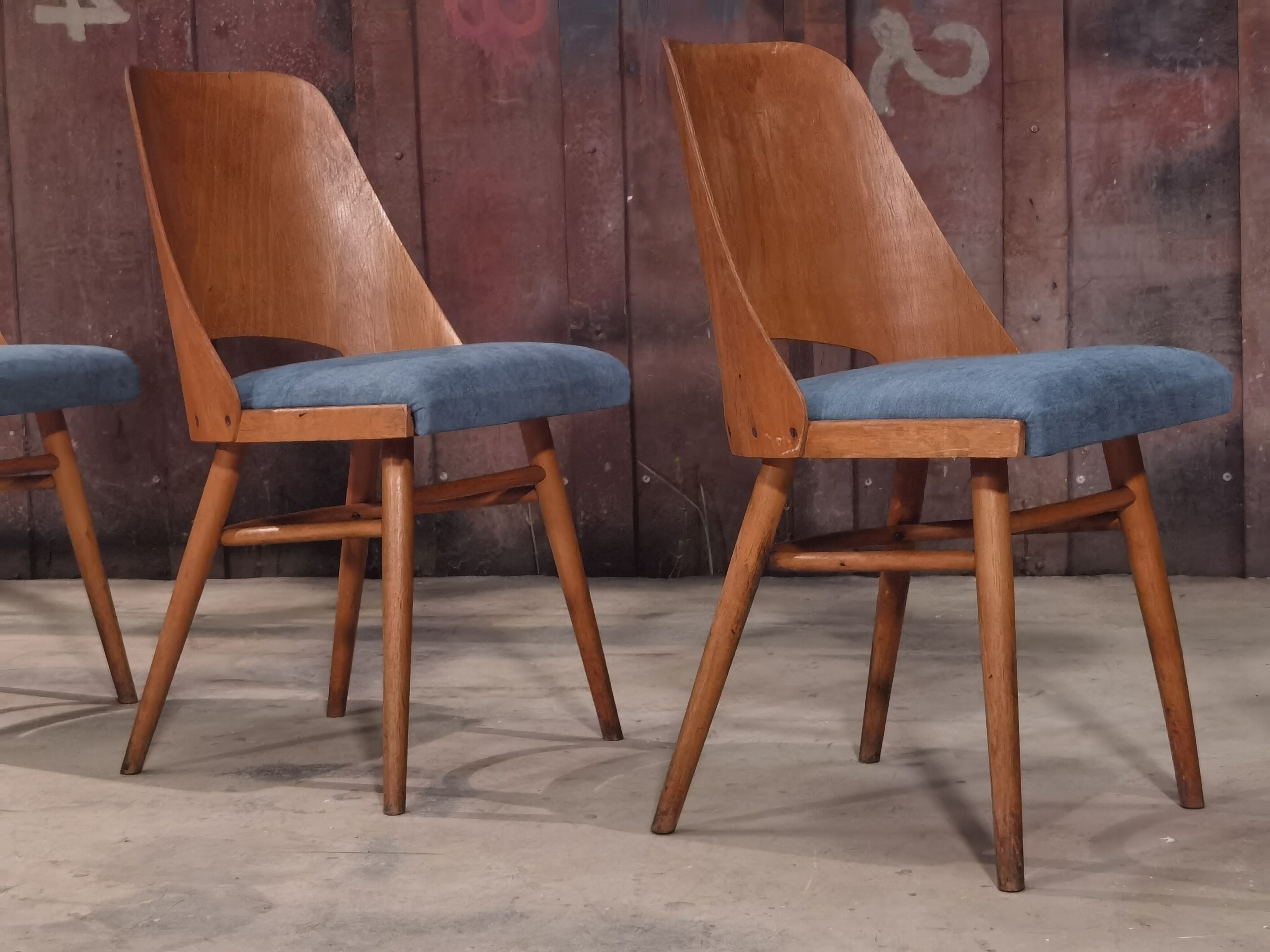 Suite of 4 chairs 515 Oswald Haerdtl's  for Thonet