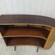 Vintage wicker bar and its two stools