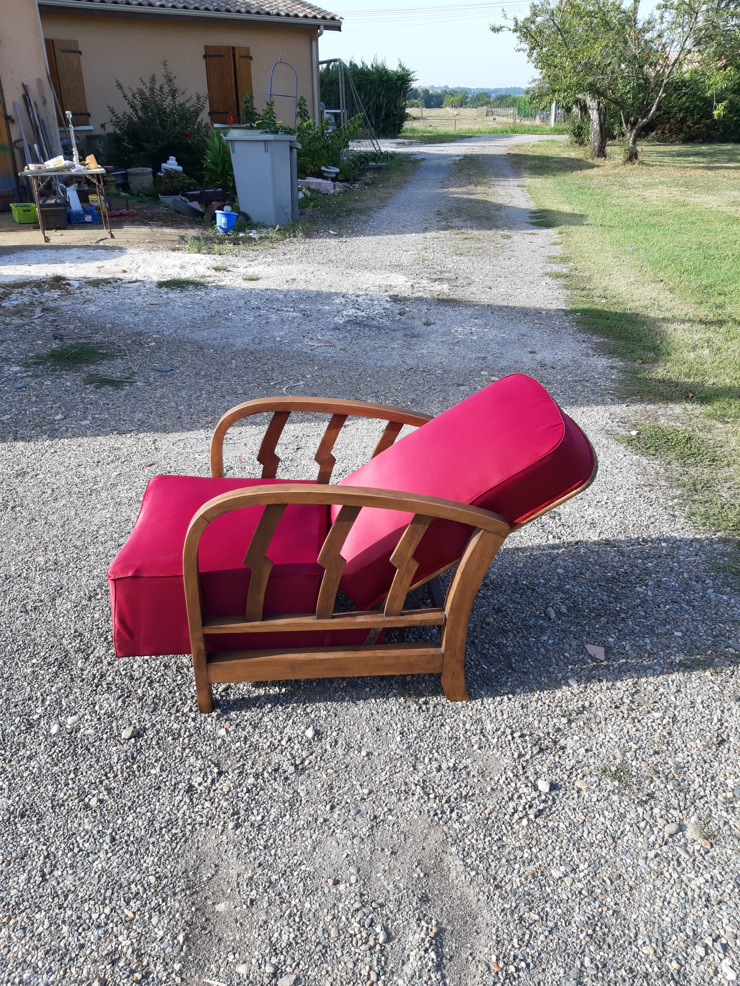 Fauteuil club dit " Maurice " des années 30