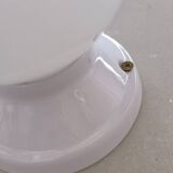 Opaline glass and ceramic wall light