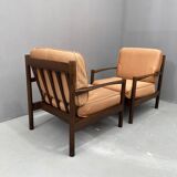 Paire de fauteuils de style scandinave, années 1980