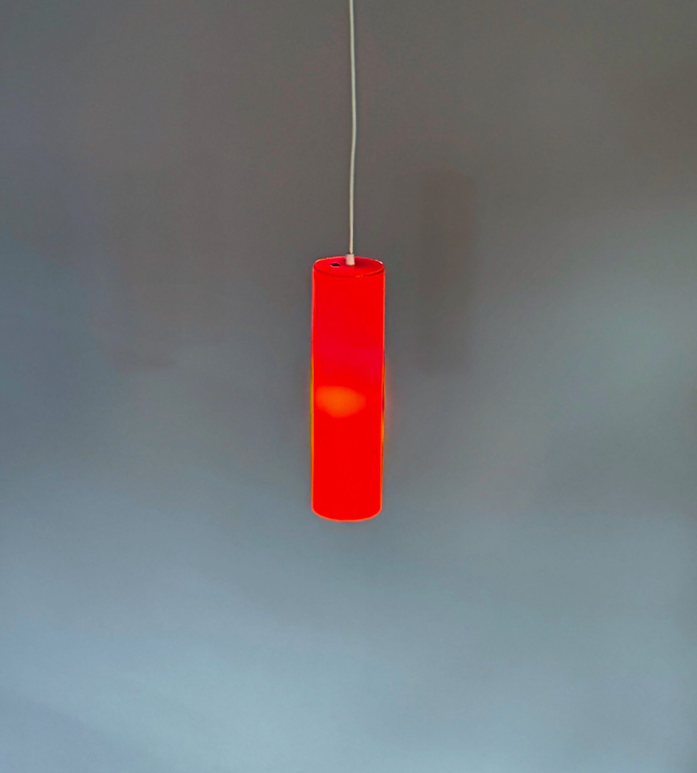 Suspension Murano Venini 486b par Paolo Venini pour Venini & C., 1962, orange