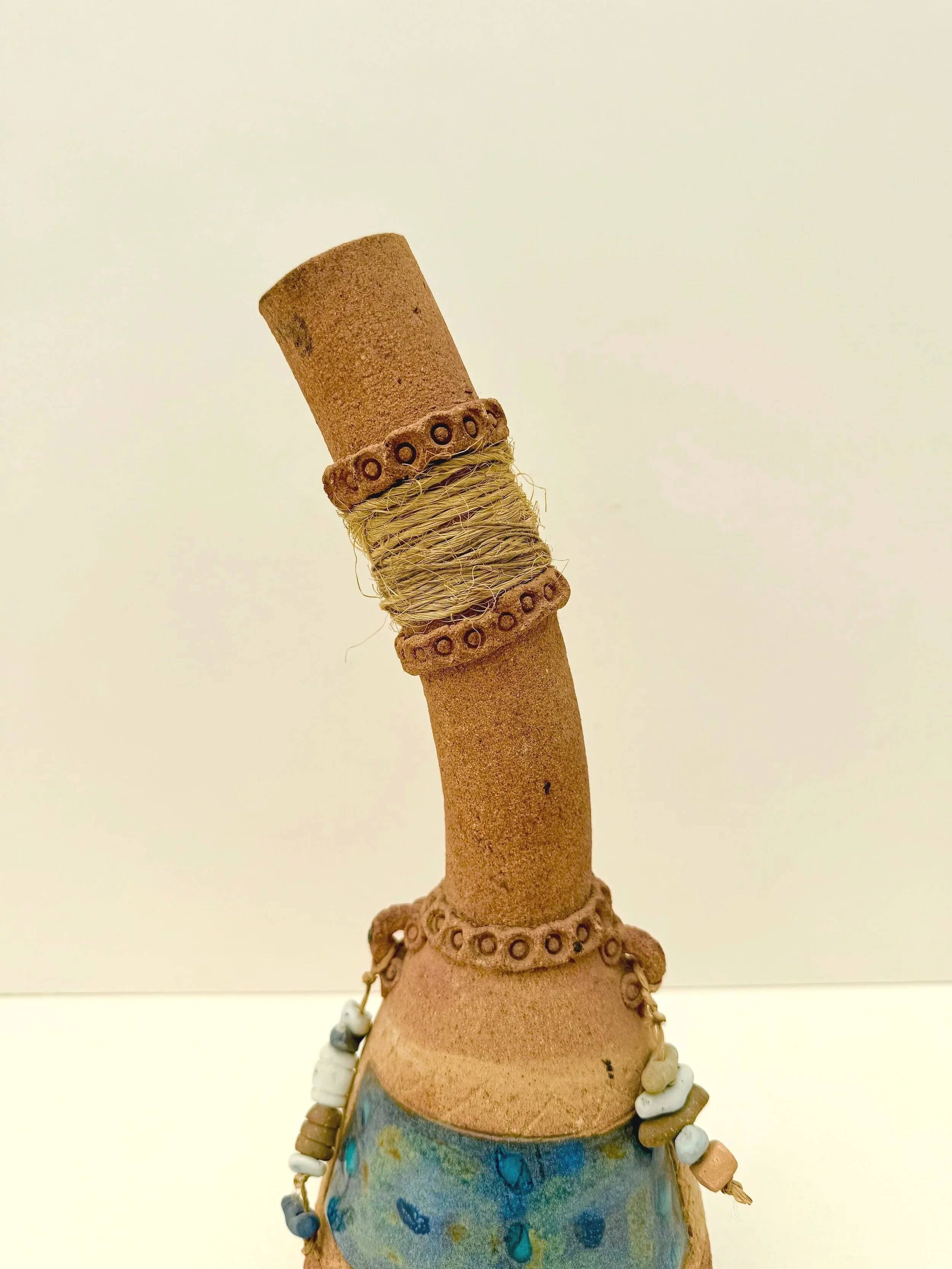 Signed ceramic vase