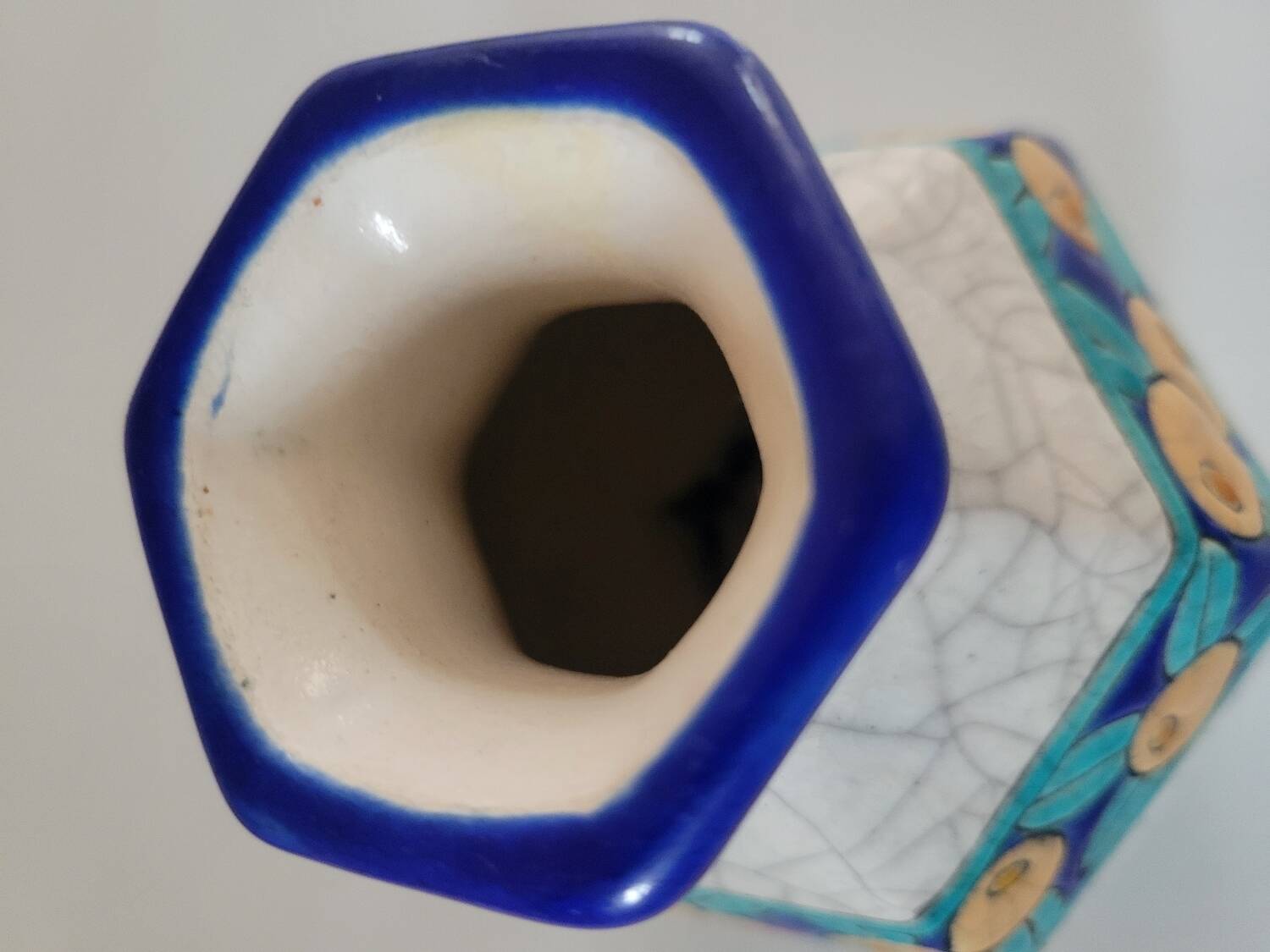Art Deco ceramic vase from Longwy