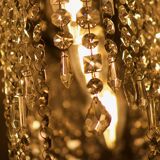 Minimalist glass fringe ceiling light