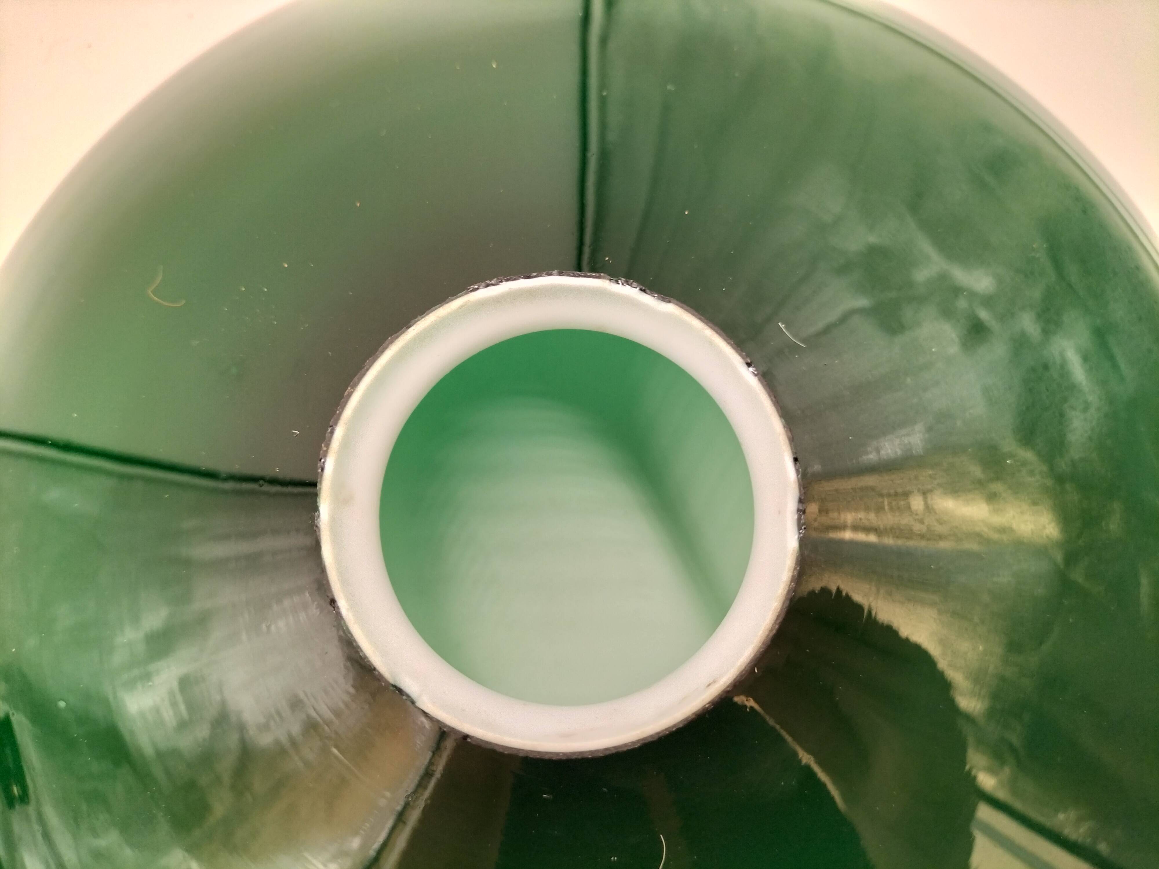 Green opaline pendant lights