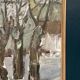 Swedish Oil on Canvas – “Winter Forest” – Signed – Vintage & Framed