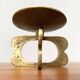 Mid-century brutalist metal candlestick, 1960s