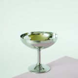Set of 6 large stainless steel bowls, Tall, Design, 1970, 10 x 10 cm