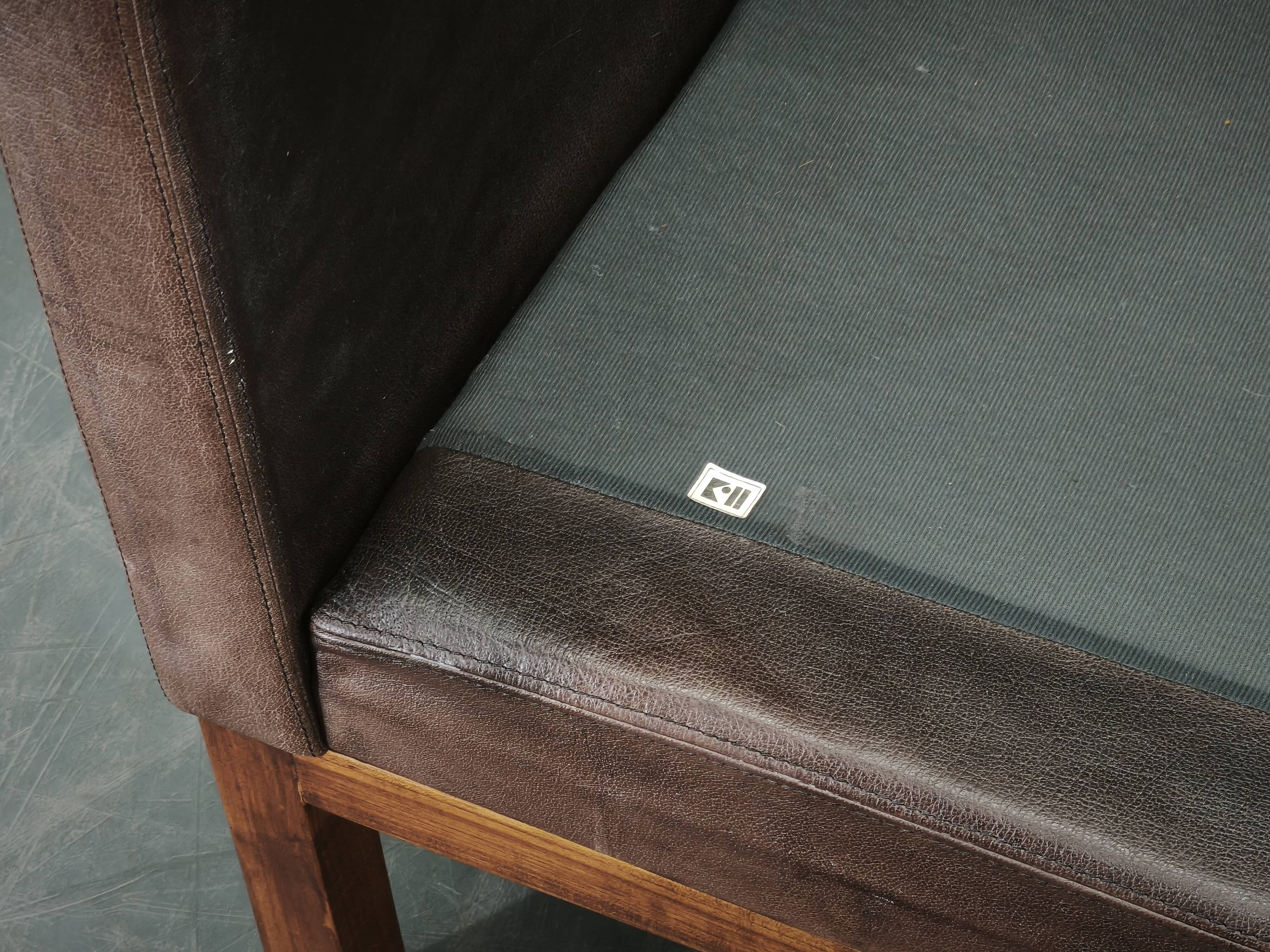 JK 922 Wagon Leather Sofa by Jørgen Kastholm, Denmark, 1960s