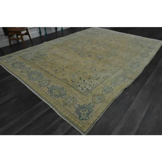 Tapis en laine persan fait à la main vintage des années 1970 276x400