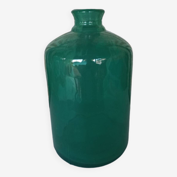 Grand vase bouteille vert céladon