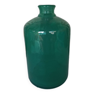 Grand vase bouteille vert céladon