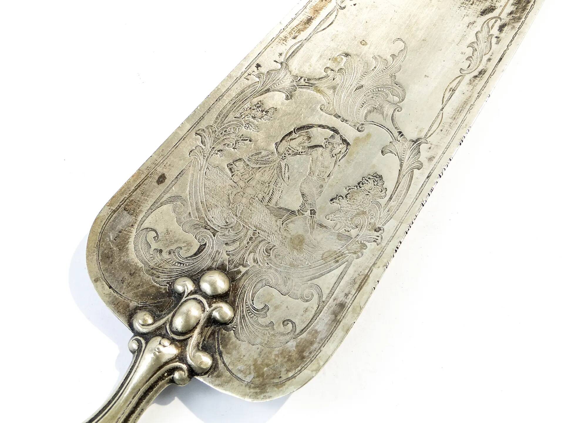 Cake server, Art Nouveau, France, early 20th century