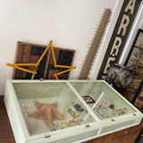 Display case with double glass