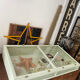 Display case with double glass