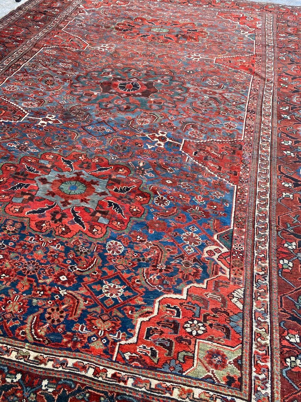 Nice old Persian carpet Afshar 220x298 cm