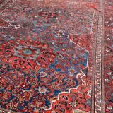 Nice old Persian carpet Afshar 220x298 cm