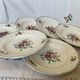 6 old soup plates, Sarreguemines, Amazona model, 1910