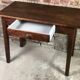 Side table / small desk in waxed walnut fir 1900s/1920s