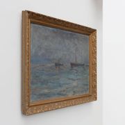 Marine seascape with sailing ships - Herman Van den Berghe, ca. 1900-1920
